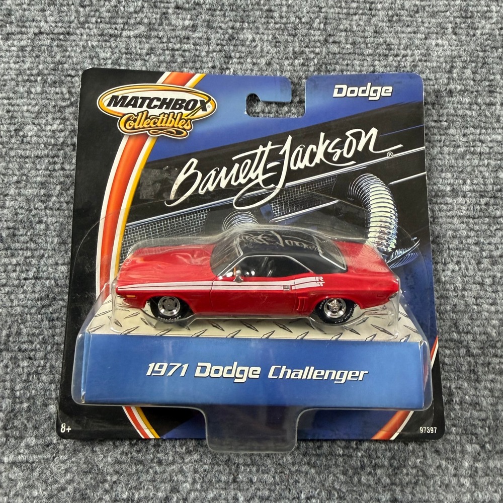 Matchbox 1971 Dodge Challenger Red Barrett-Jackson Diecast Car 97397